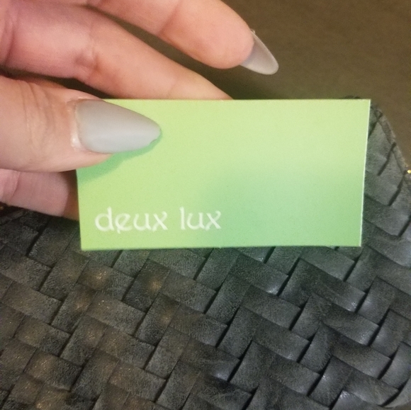 Deux Lux Woven Black wallet - Picture 4 of 5